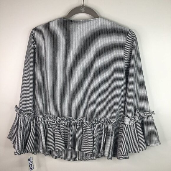 Live a Little Pinstripe Jacket Medium New - Picture 6 of 7